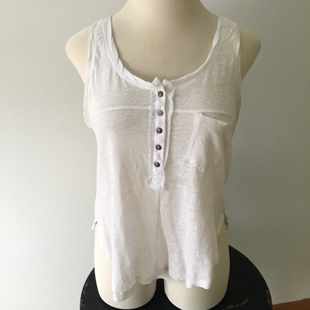 Free People Button Up Tank